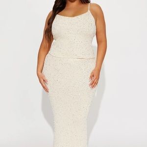 Sequin knit skirt set- NEW